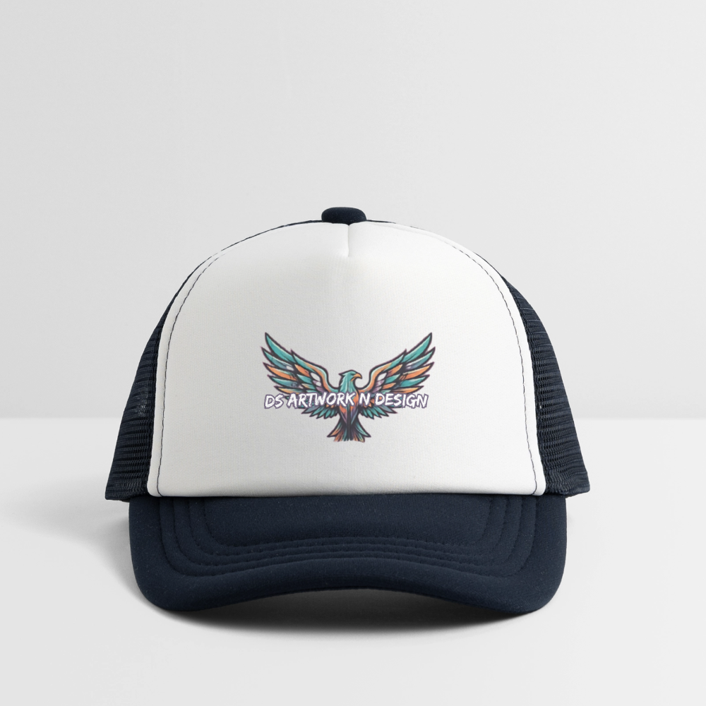Graffiti Eagles - Kid's Trucker Cap - white/navy