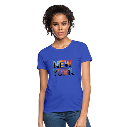 New York Color background - Women's T-Shirt - royal blue