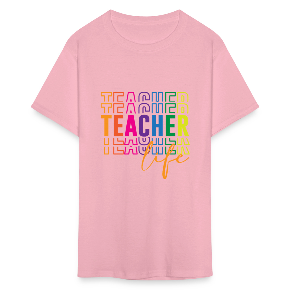Teacher Life - T-Shirt - pink