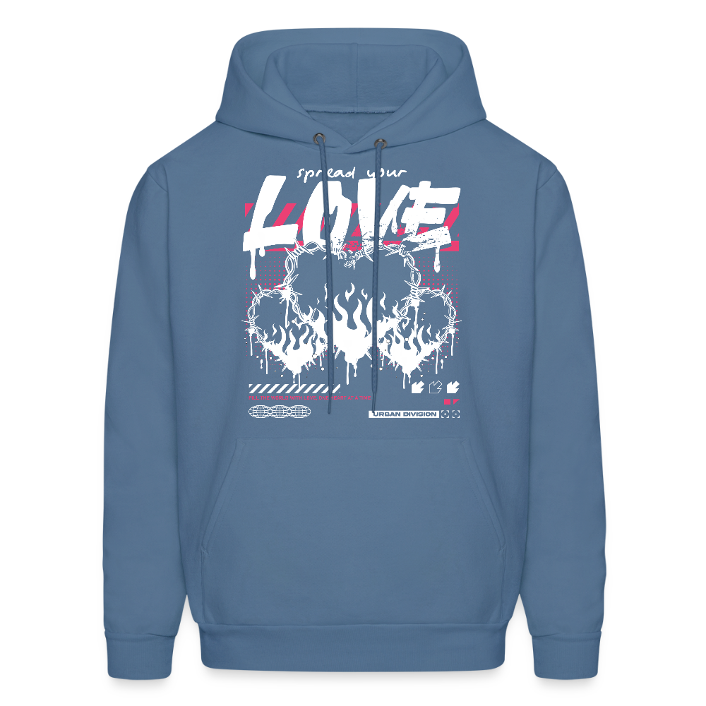 Heart of fire - Men's Hoodie - denim blue