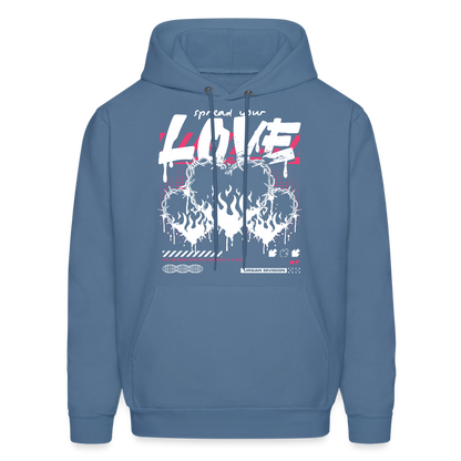 Heart of fire - Men's Hoodie - denim blue