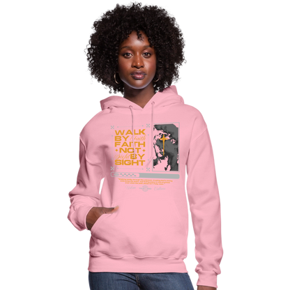 Walk By Faith - Women's Hoodie - classic pink