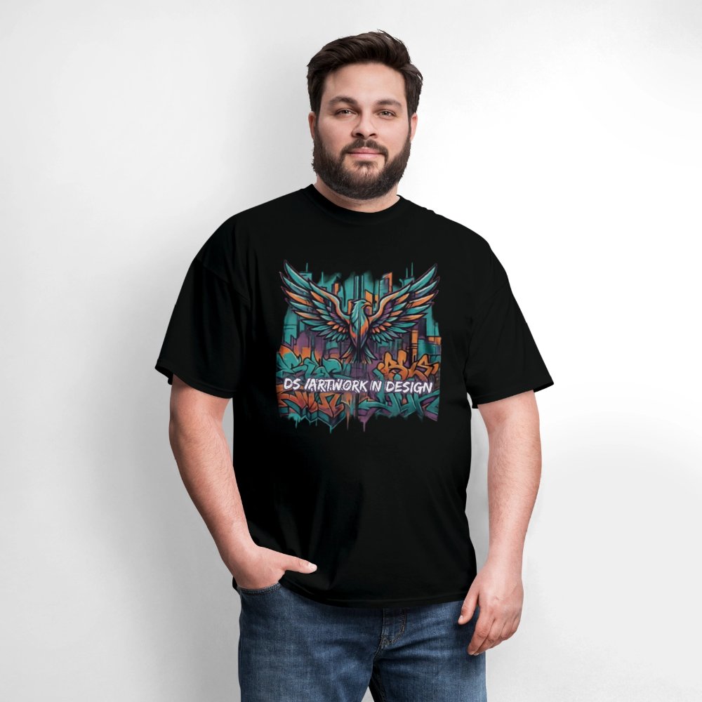 Graffiti Eagle - Men's T-Shirt - black