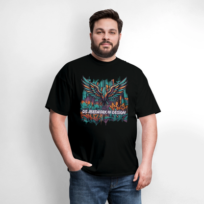 Graffiti Eagle - Men's T-Shirt - black