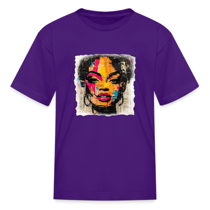 Pop Culture Woman 2 - Kids' T-Shirt - purple