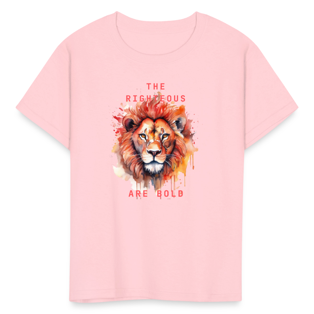 Bold Lion - Kids T-Shirt - pink