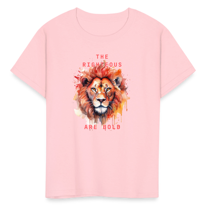 Bold Lion - Kids T-Shirt - pink