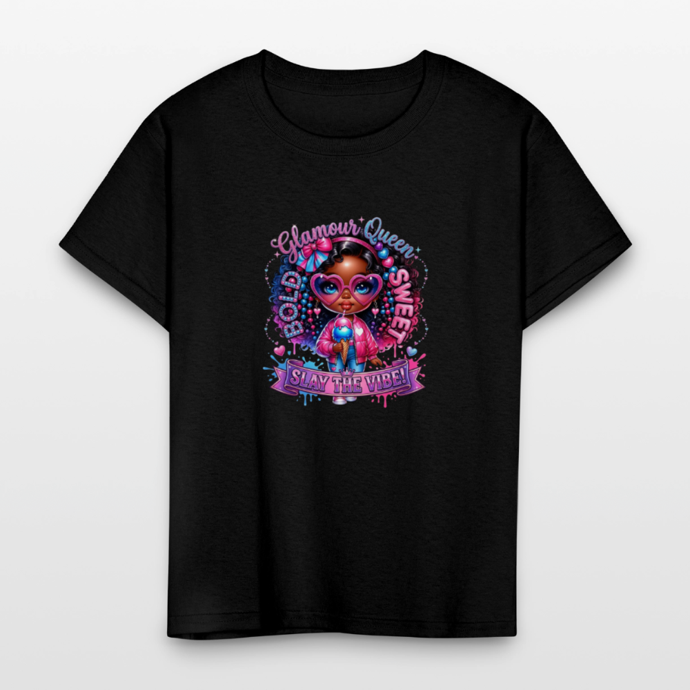 Black Girl Power - Bold and Sweet Kids' T-Shirt - black