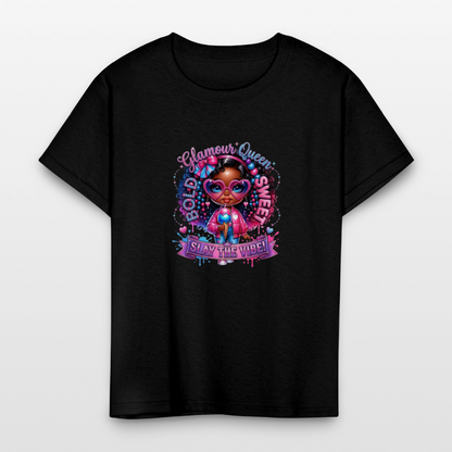 Black Girl Power - Bold and Sweet Kids' T-Shirt - black