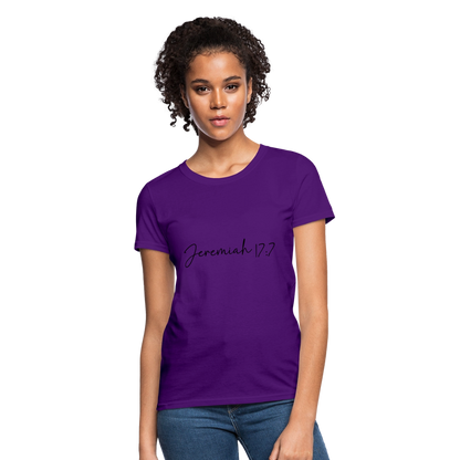 Jeremiah 17:7 - Women's T-Shirt - purple