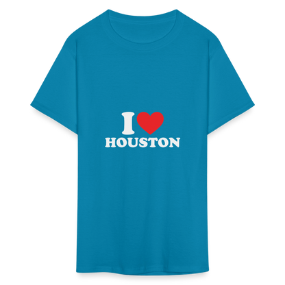 I Love Houston - Unisex T-Shirt - turquoise