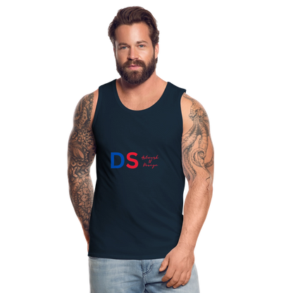 DS blue and red - Men’s Premium Tank - deep navy