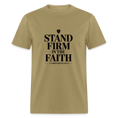 Stand Firm - men's T-Shirt - khaki