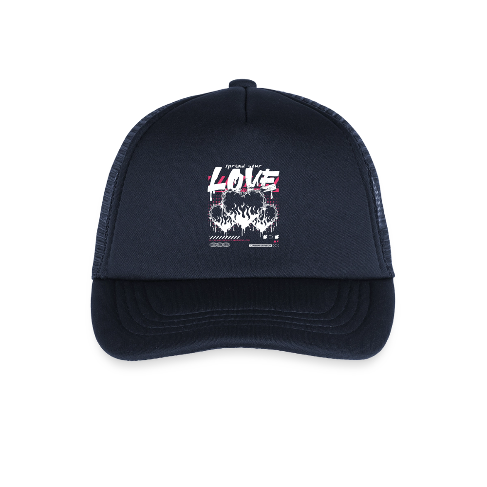 Spread Your Love - Kid's Trucker Cap - navy
