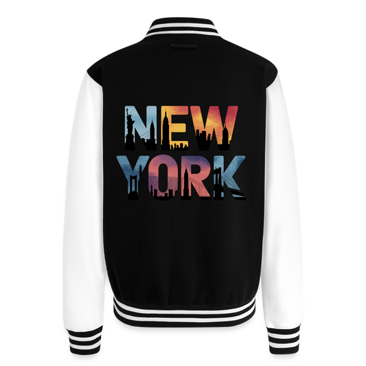 NY Color -  Letterman Jacket - black/white