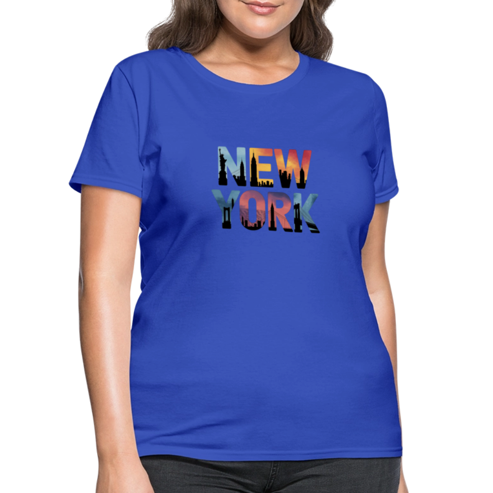 New York Color background - Women's T-Shirt - royal blue