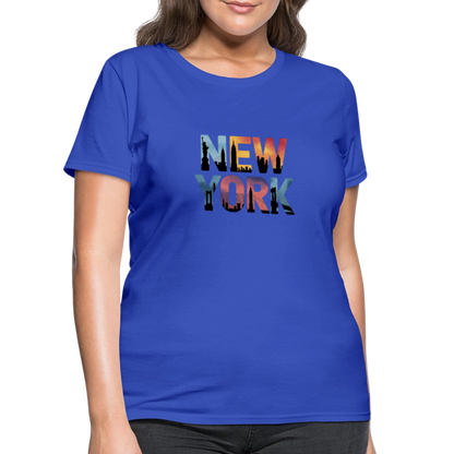 New York Color background - Women's T-Shirt - royal blue