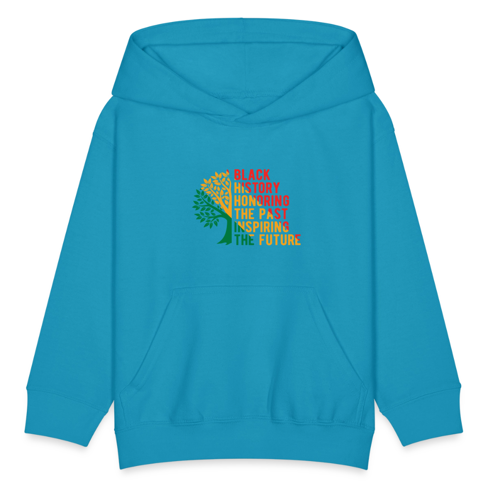 Black History - kids hoodie - turquoise