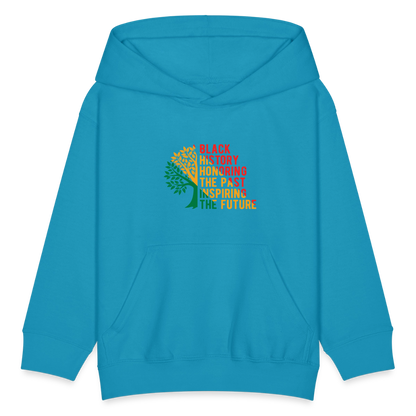 Black History - kids hoodie - turquoise