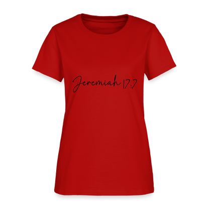 Jeremiah 17:7 - Women's T-Shirt - red