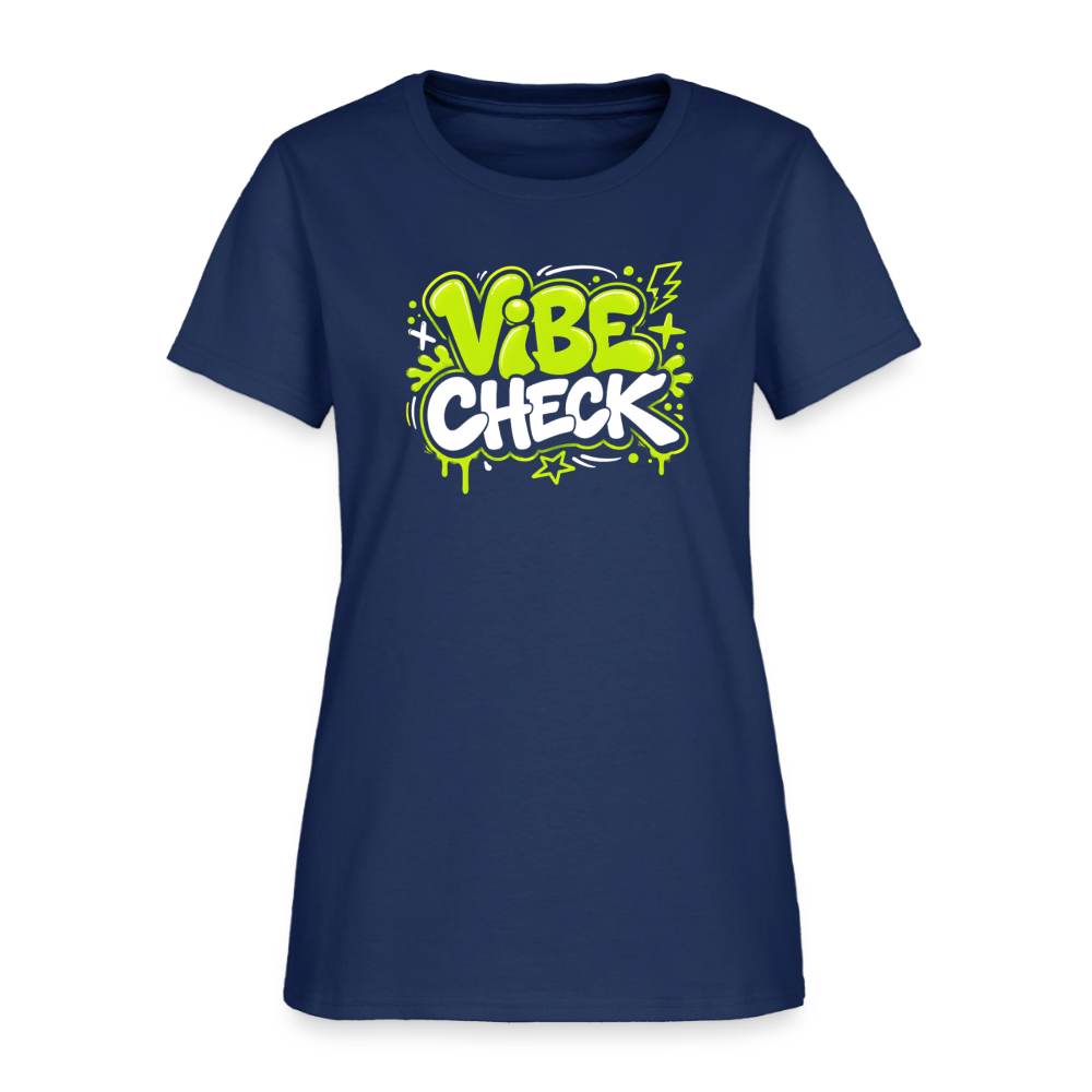 Vibe Check - Graffiti Women's T-Shirt -  blue dusk