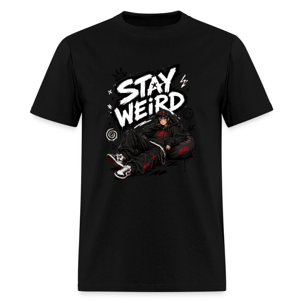Stay Weird - Graffiti Men's T-Shirt - black