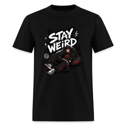 Stay Weird - Graffiti Men's T-Shirt - black
