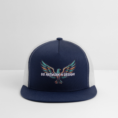 Graffiti Eagle - Trucker Hat - navy/white