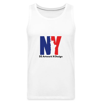 NY - Men’s Premium Tank - white