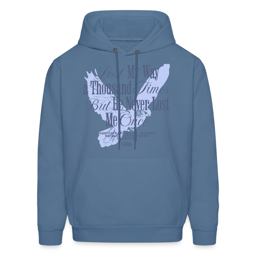 God is with Us - Men's Hoodie - denim blue