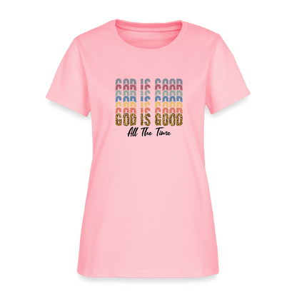 Good is God - Colorful Women's short Sleeve T-Shirt - pink