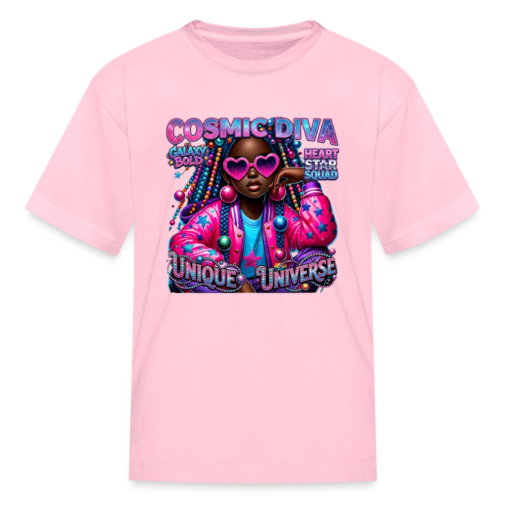 Black Girl Power - Galaxy Bold Kids' T-Shirt - pink