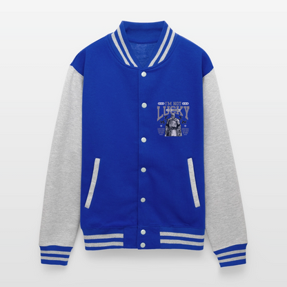 Chosen One - Letterman Jacket - royal/heather grey