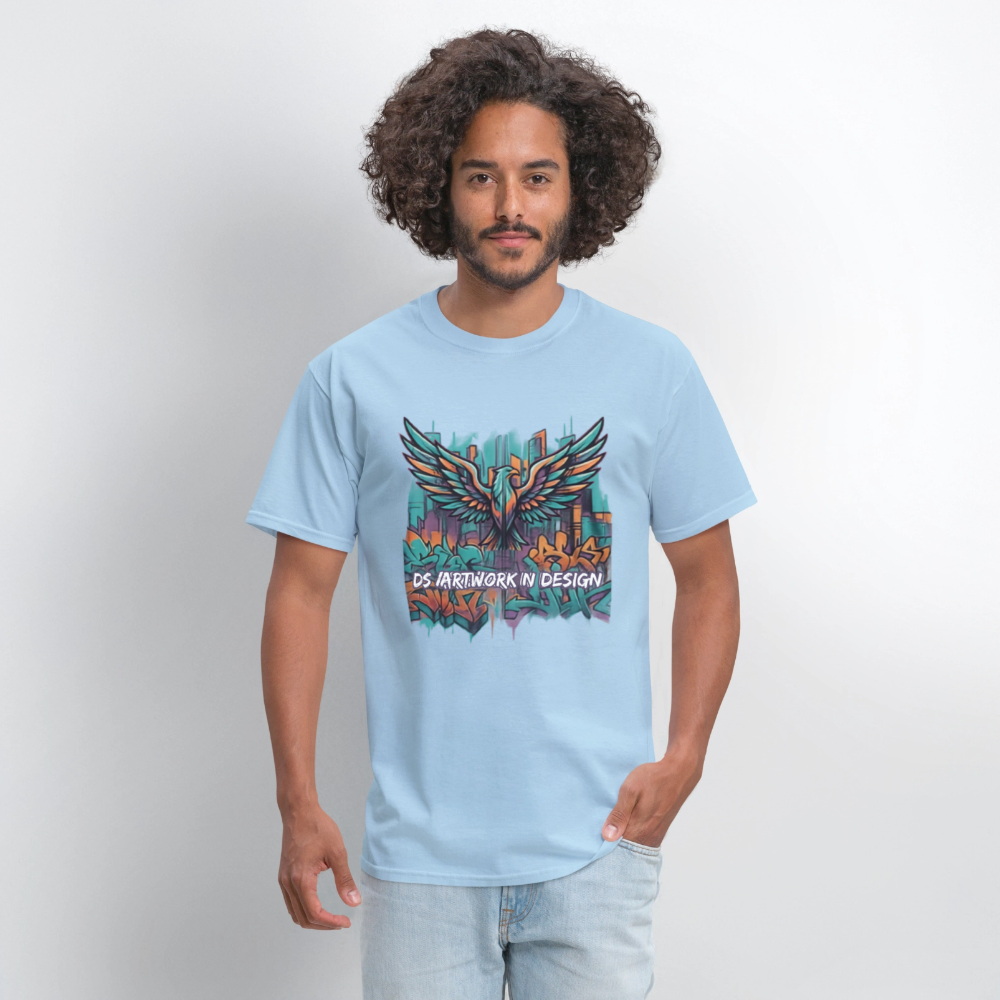 Graffiti Eagle - Men's T-Shirt - powder blue