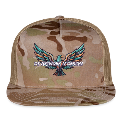 Graffiti Eagle - Trucker Hat - MultiCam\tan