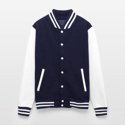 Bold Lion -  Letterman Jacket - navy/white
