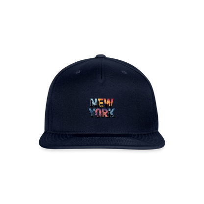 NY Color - Snapback Baseball Cap - navy