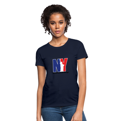 NY - Women's T-Shirt - navy