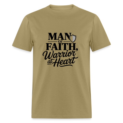 man of Faith - men's t-shirt - khaki
