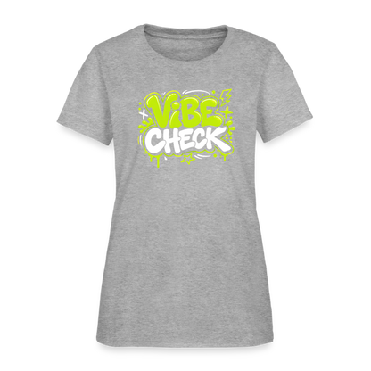 Vibe Check - Graffiti Women's T-Shirt - heather gray