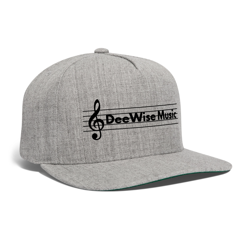 DeeWise Music - Snapback Baseball Cap - heather gray