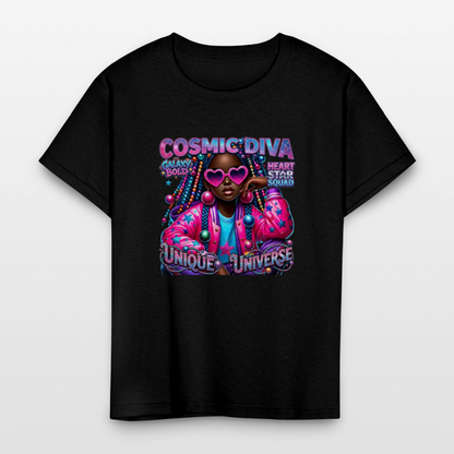Black Girl Power - Galaxy Bold Kids' T-Shirt - black