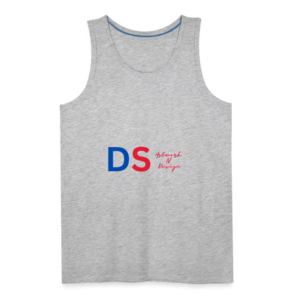 DS blue and red - Men’s Premium Tank - heather gray