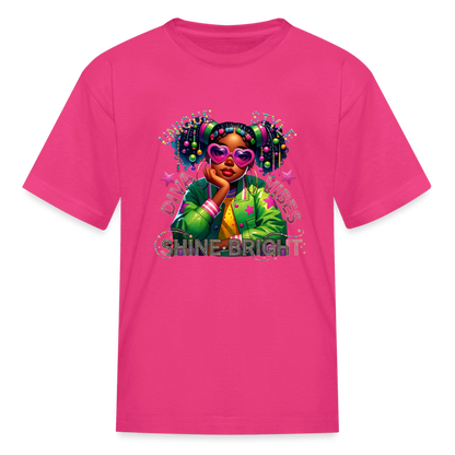 Black Girl Power - Diva Style Kids' T-Shirt - fuchsia