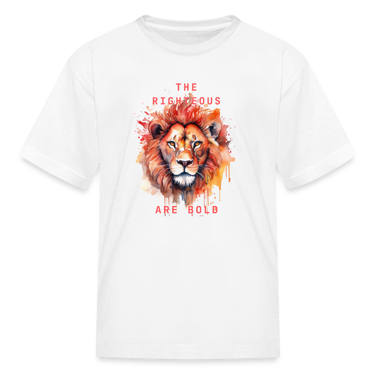 Bold Lion - Kids T-Shirt - white