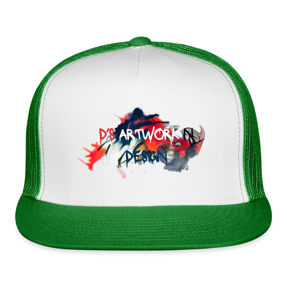 Spray Paint - DS Trucker Hat - white/kelly green