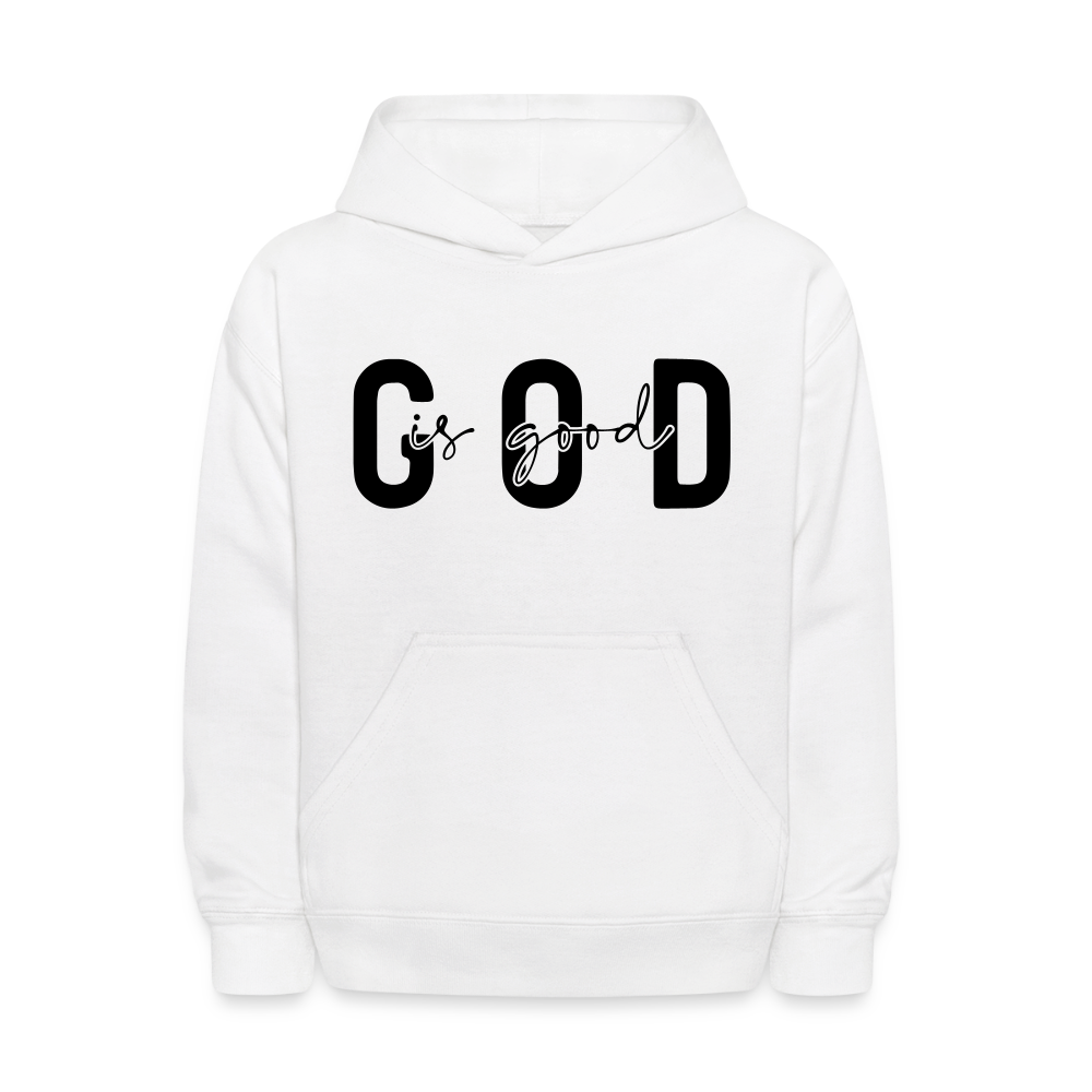 God is Good - kids hoodie - white