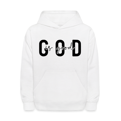 God is Good - kids hoodie - white