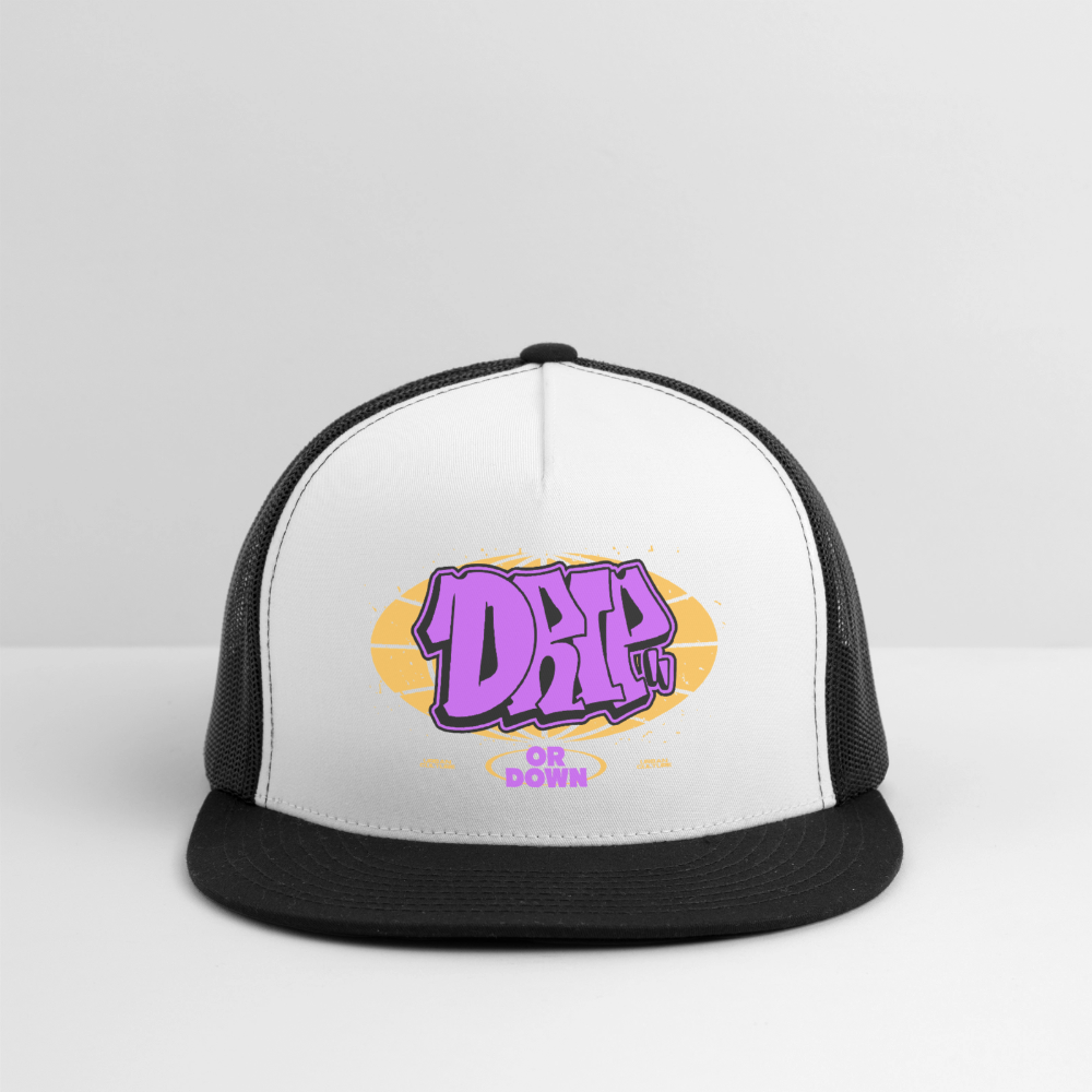 Drip - Graffiti Trucker Hat - white/black