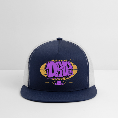 Drip - Graffiti Trucker Hat - navy/white